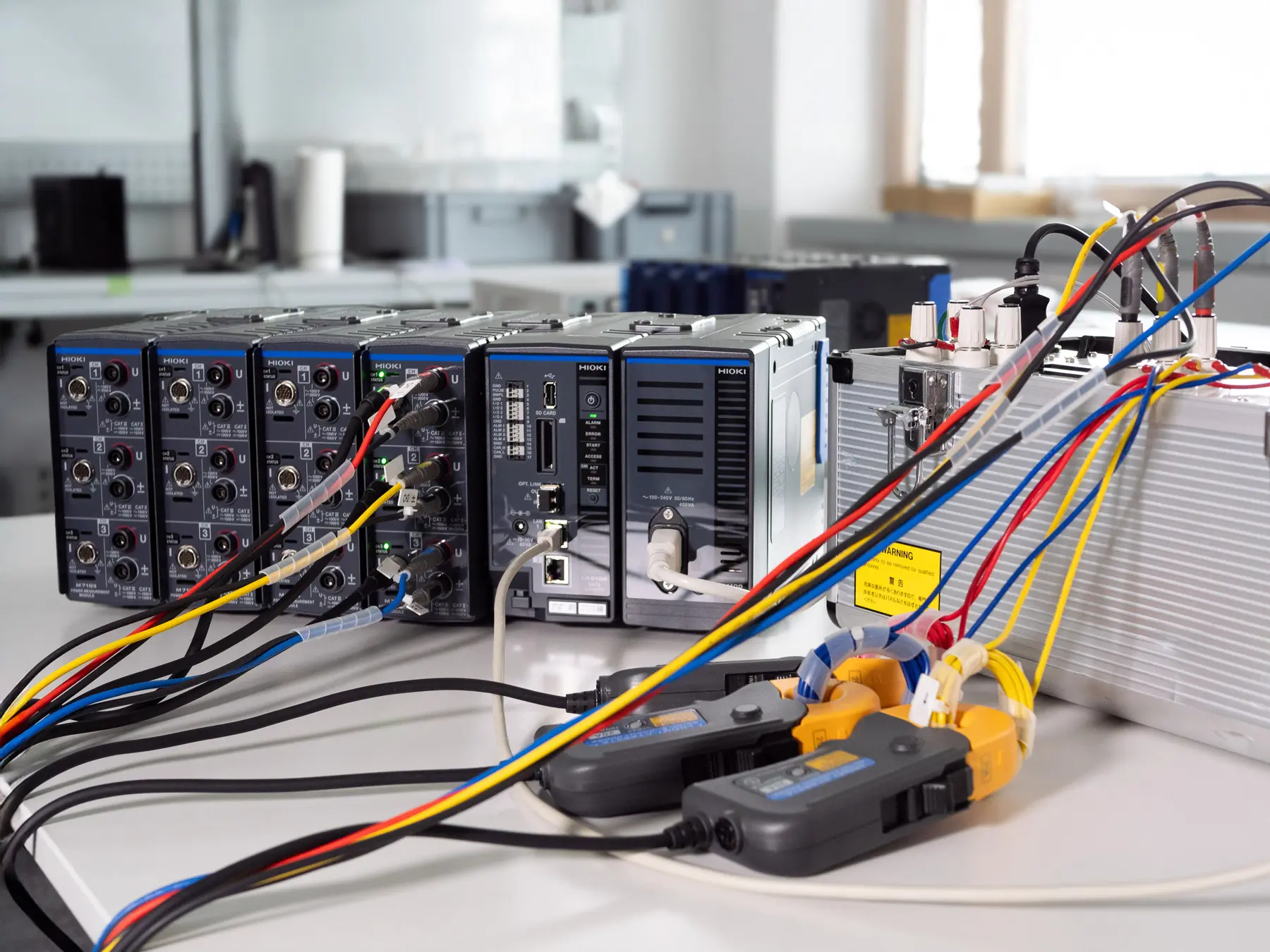 HIOKI LR8102 modular multi-channel data logger for 19 inch rack systems