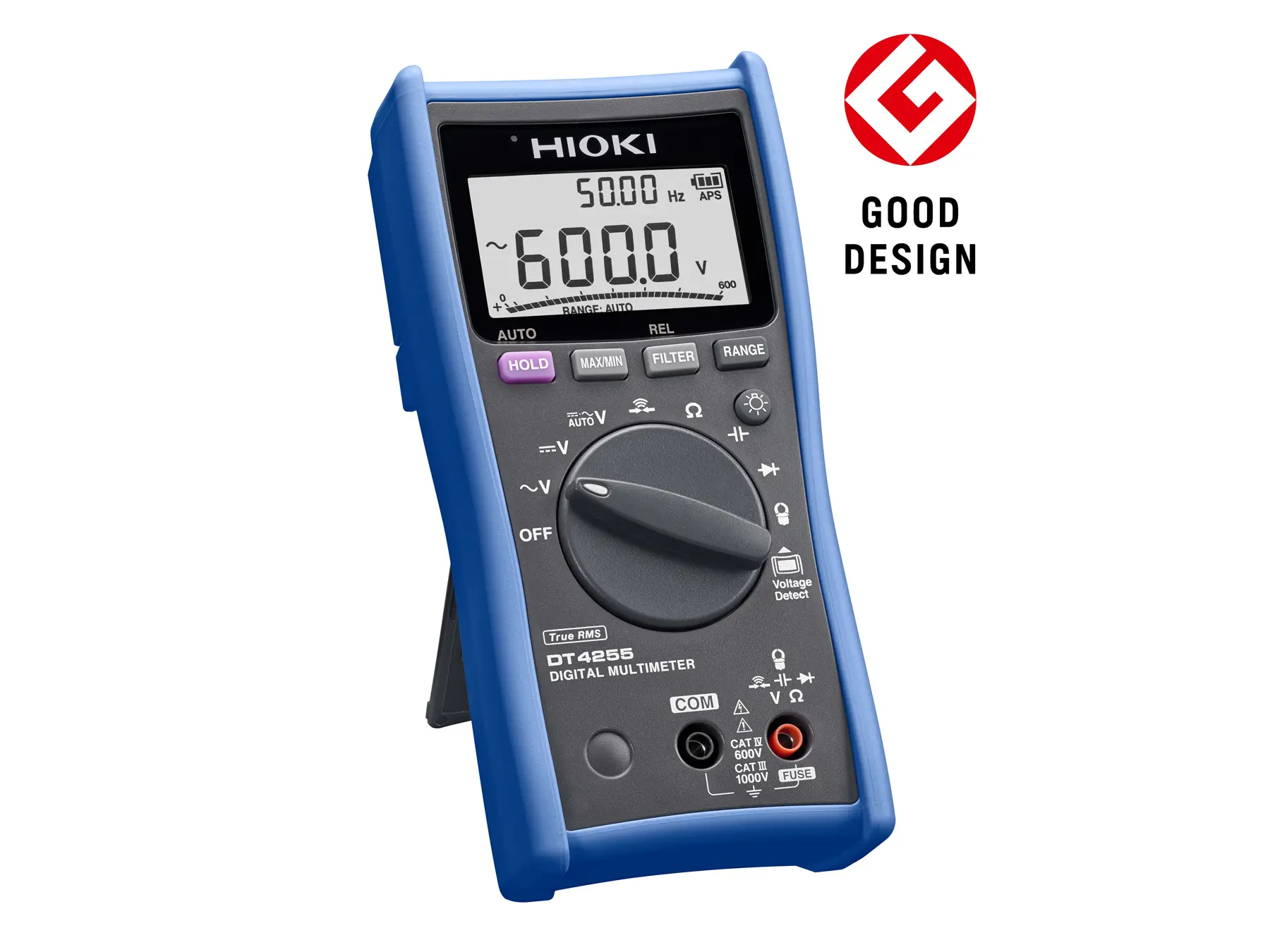 HIOKI DT4255 true rms digital multimeter good design mark