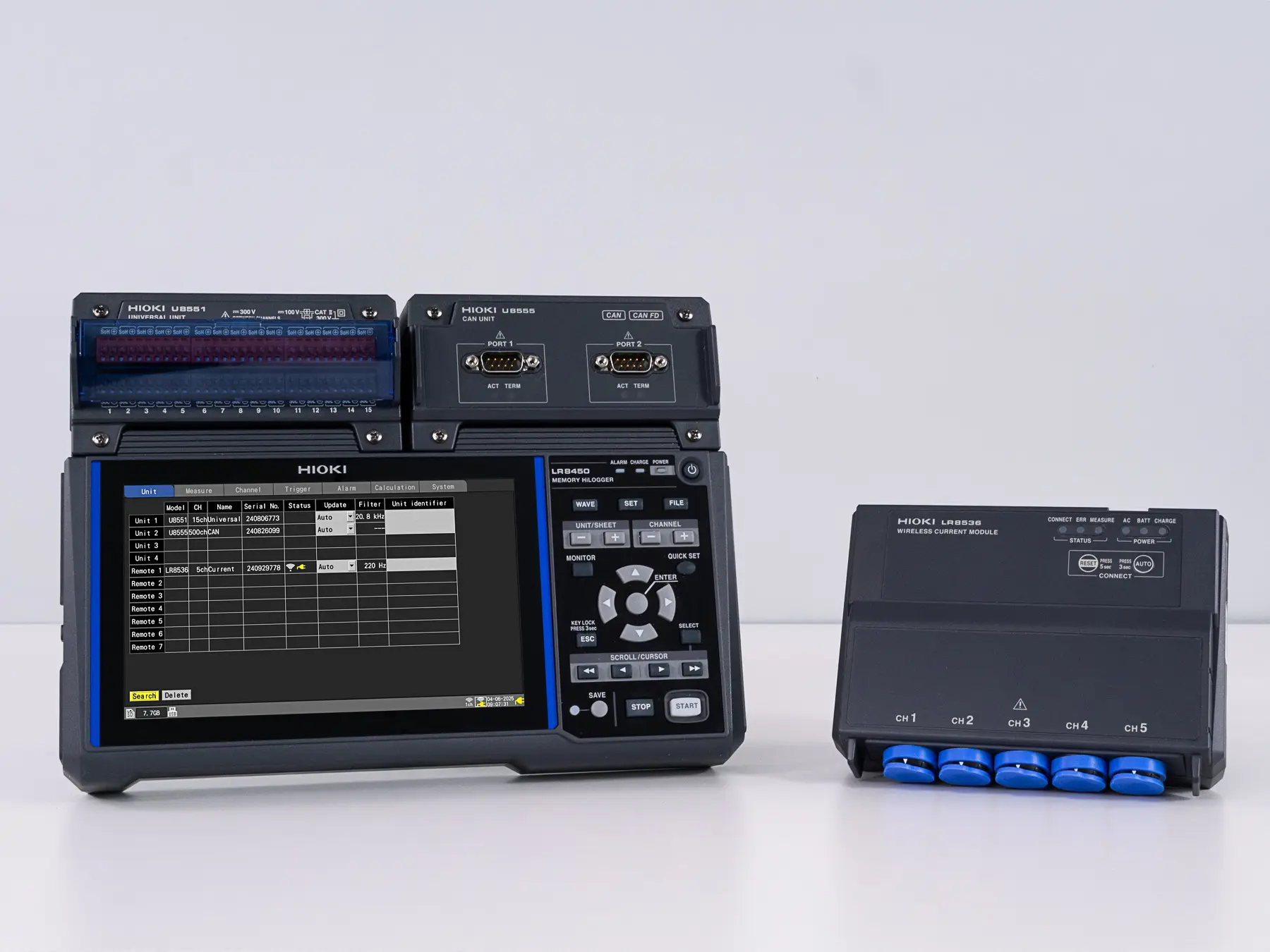 U8551 - 15-ch logger module for voltage, temperature and resistance, 10 ms