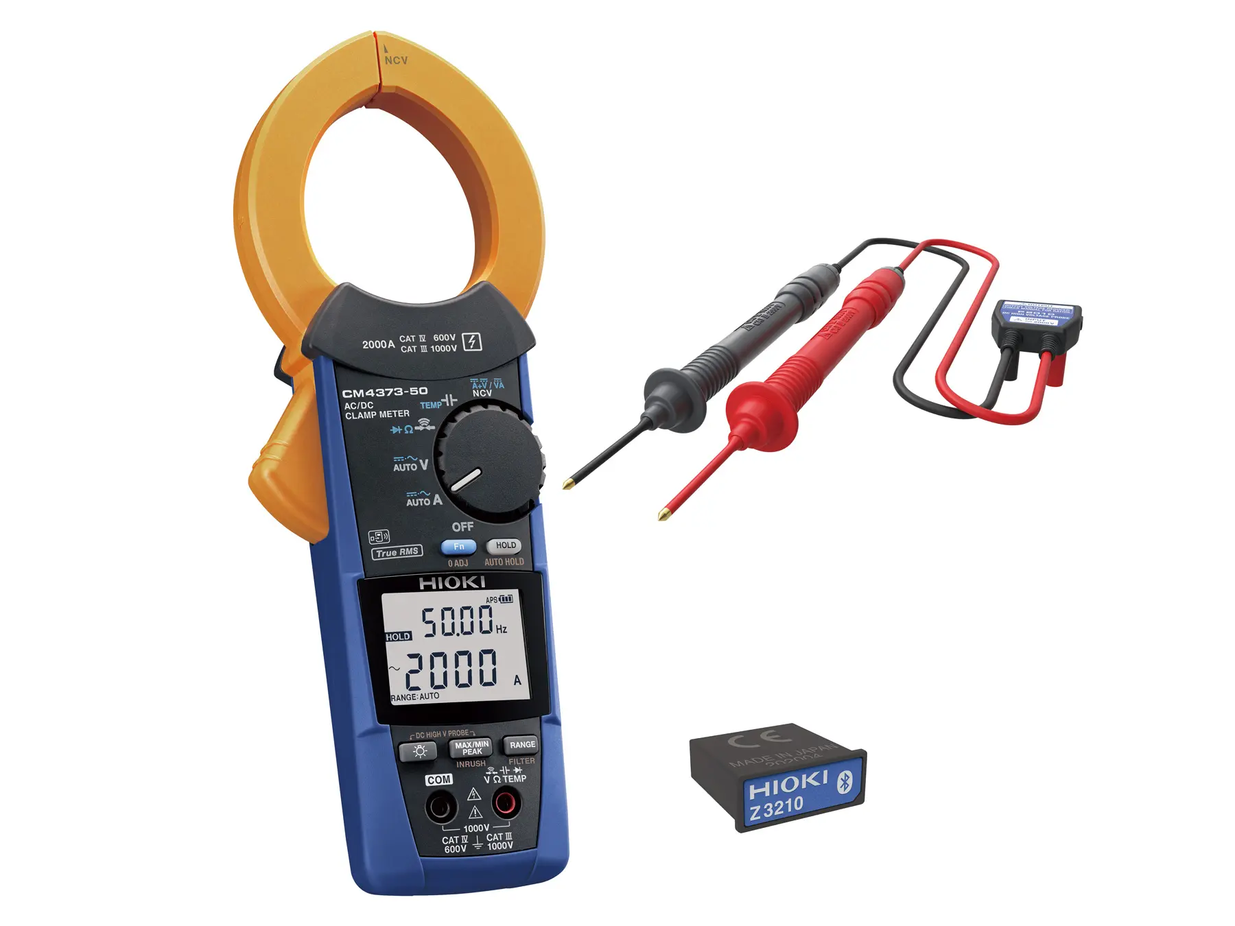 HIOKI CM4373-93 clamp multimeter kit 2000a ac dc 2000v dc bluetooth