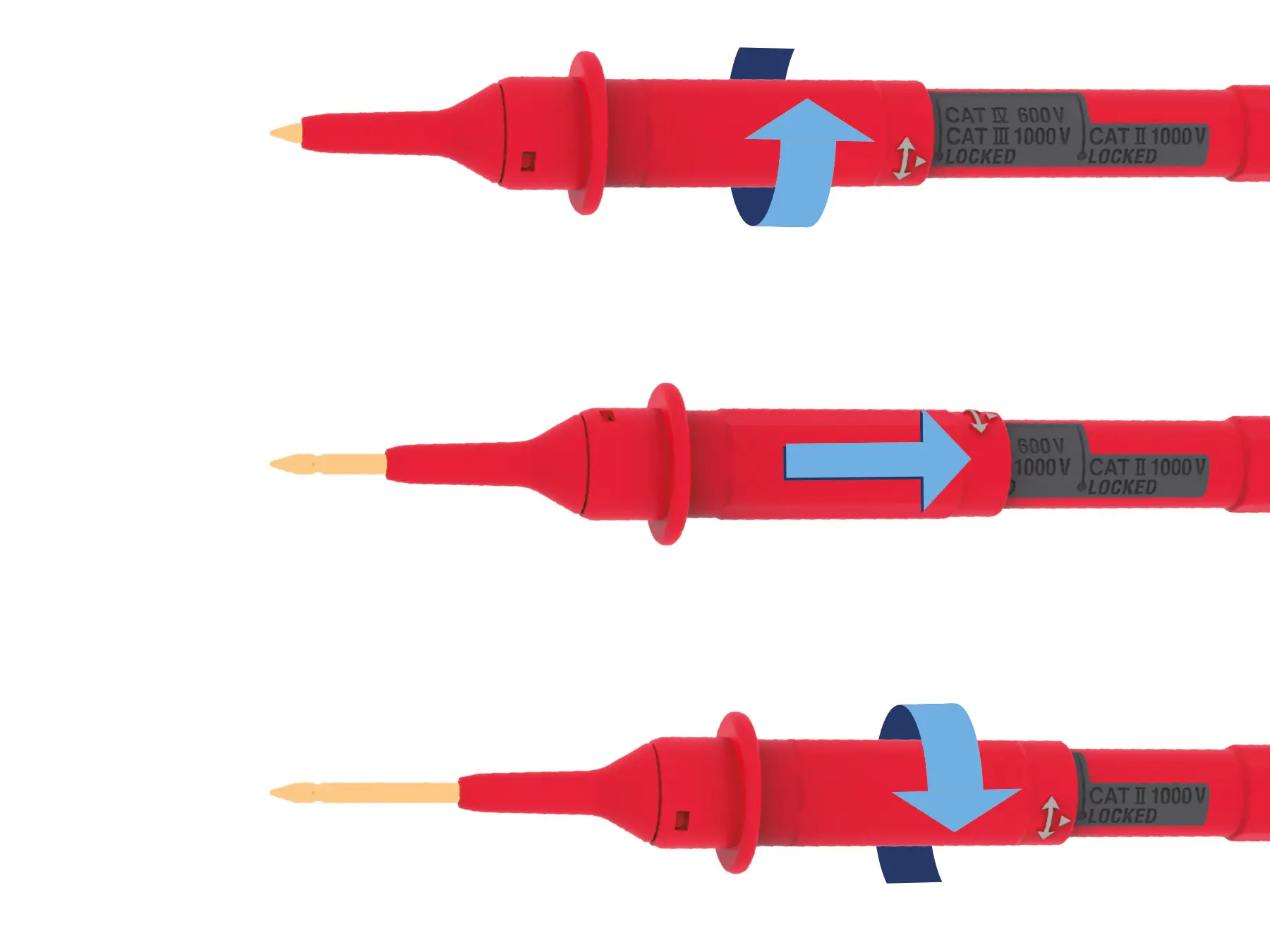 HIOKI L9300 test lead 10a 955mm integrated cap
