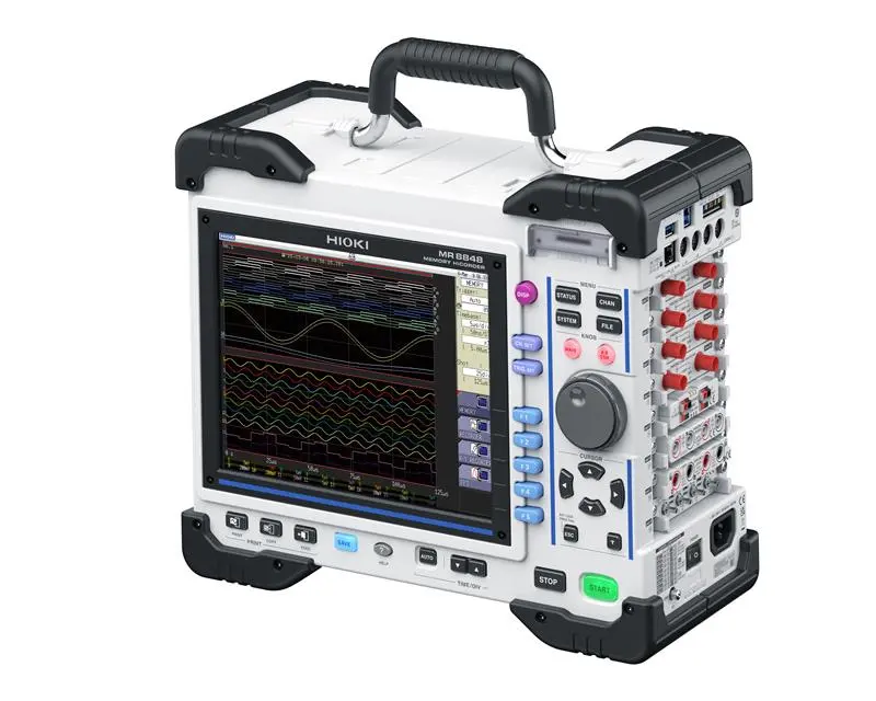 HIOKI MR8848 - Modular 32-channel memory recorder, 20 MS/s, 1000 V direct input, rugged design