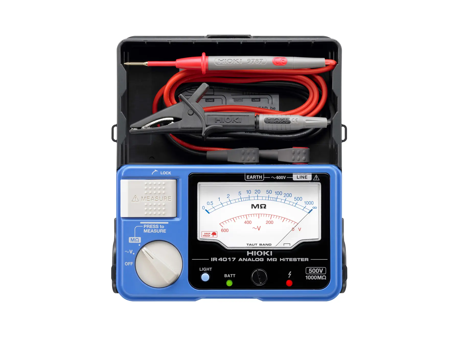 HIOKI IR4017 analog insulation tester continuity check