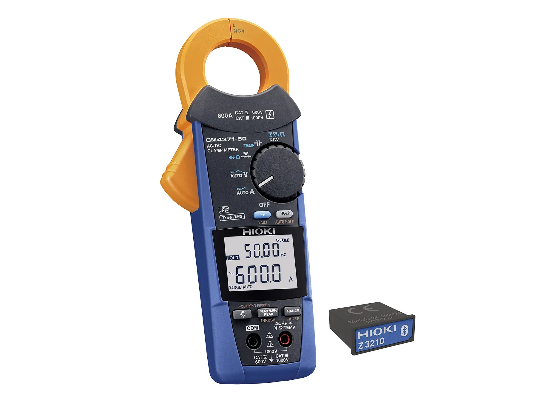 HIOKI CM4371-90 - AC/DC True RMS Clamp Multimeter with 20 A and 600 A Current Ranges