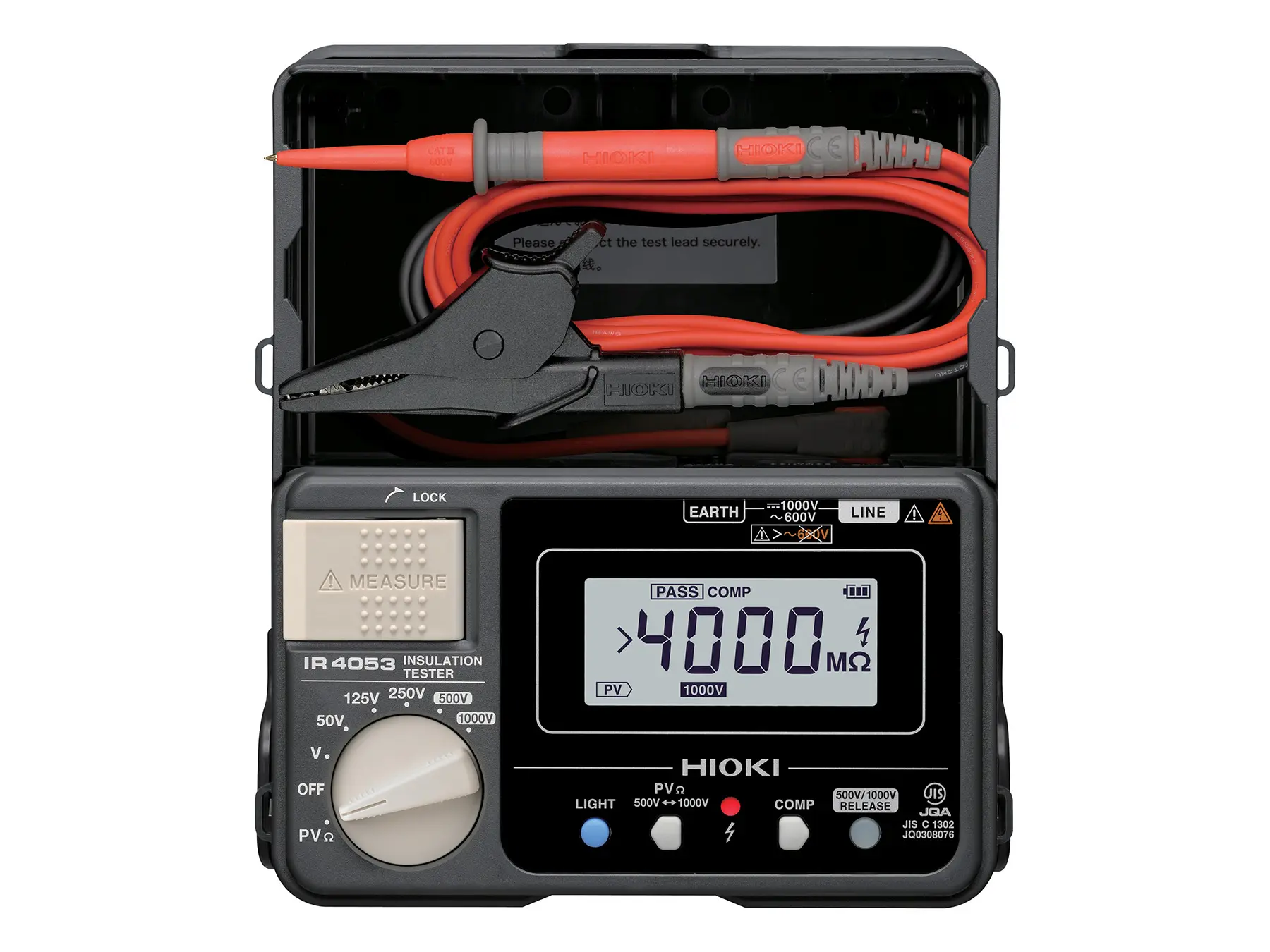 IR4053 - Digital Insulation Tester with PVΩ Function, 50 V to 1000 V