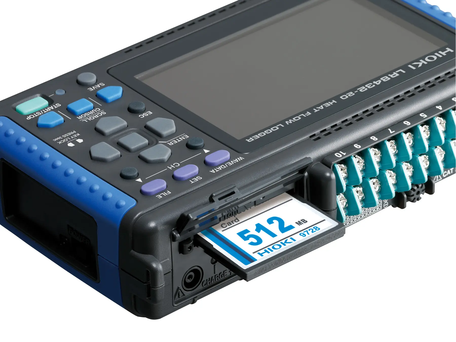 HIOKI 9728 pc card 512mb data logging