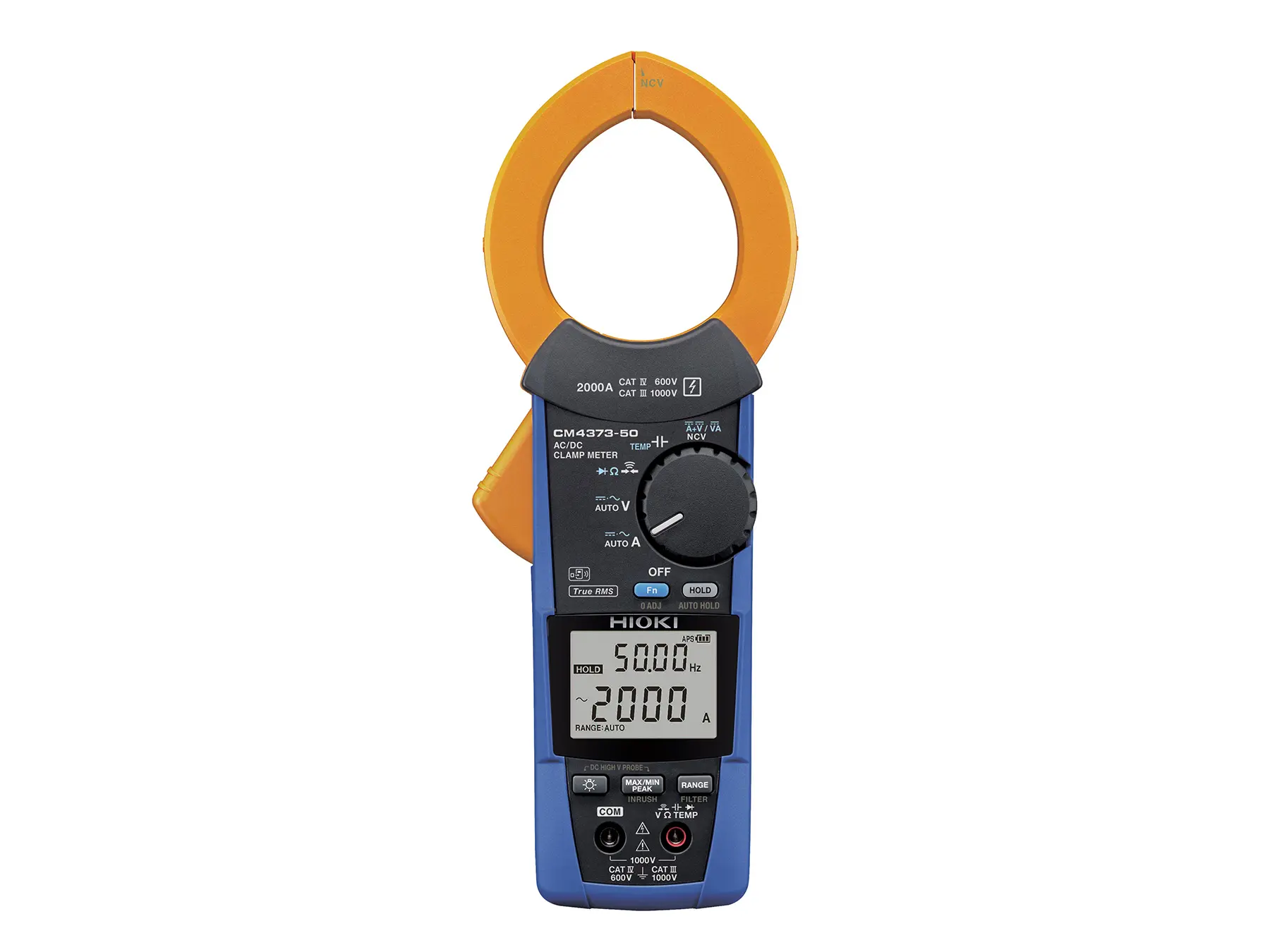 HIOKI CM4373-50 - AC/DC True RMS Clamp Multimeter with 2000 A Current Range