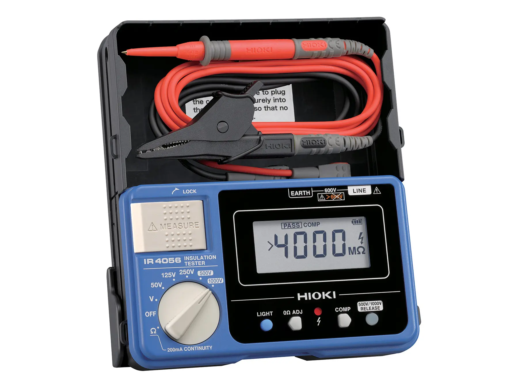 IR4056 - Digital Portable Insulation Tester, 50 V to 1000 V, up to 4000 MΩ