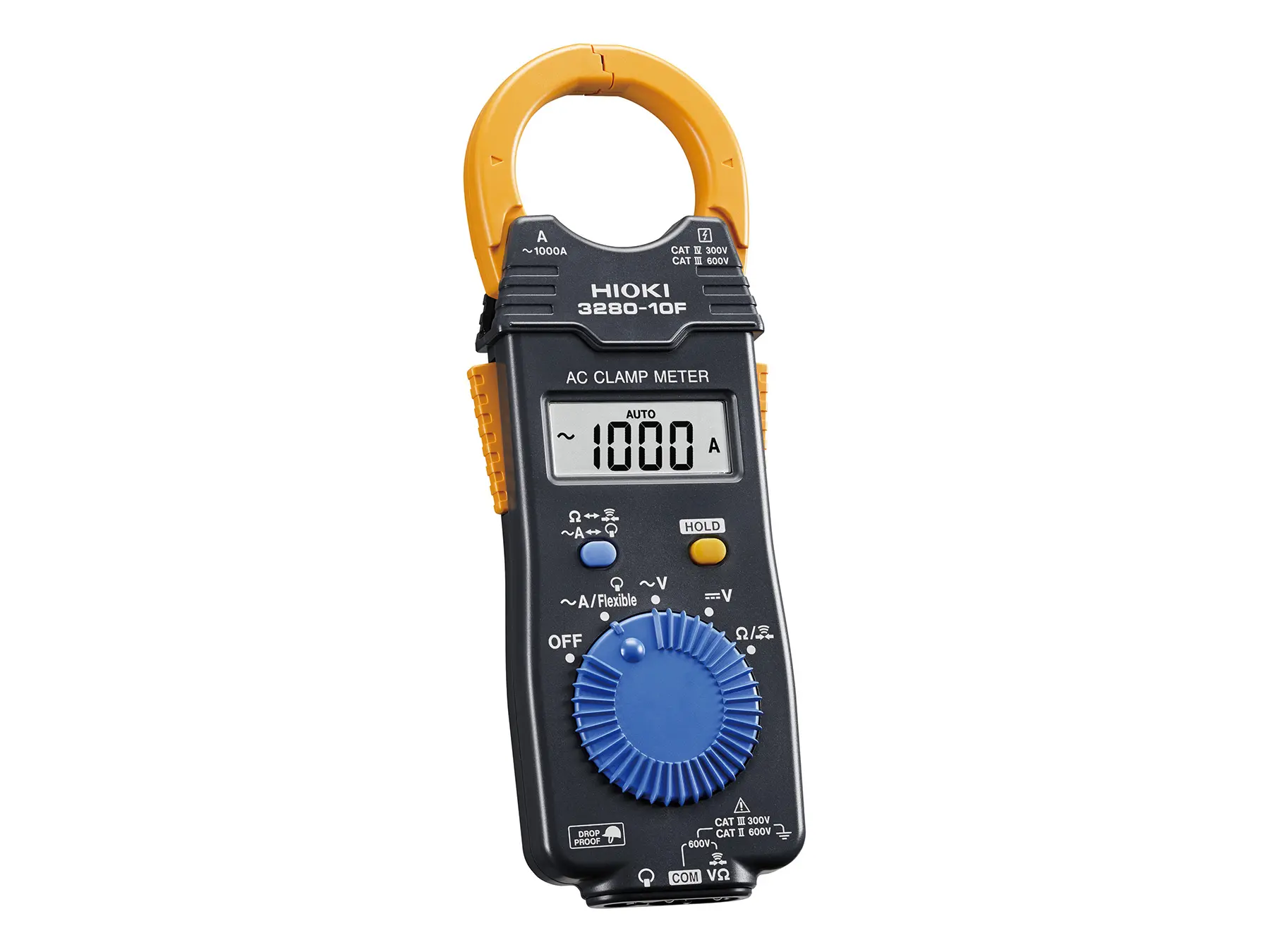 HIOKI 3280-10F - AC Clamp Meter with 3 Current Ranges up to 1000 A