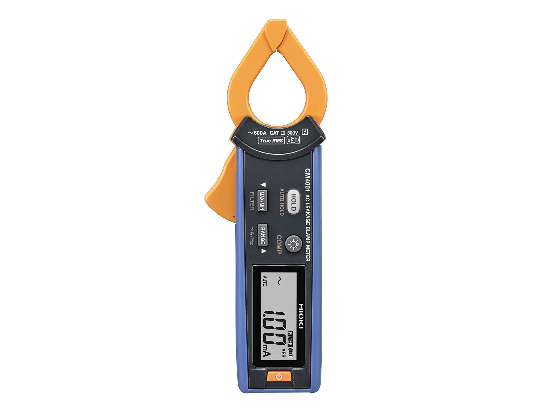 HIOKI CM4001 - Compact AC Leakage Clamp Meter with True RMS measurement, up to 600 A