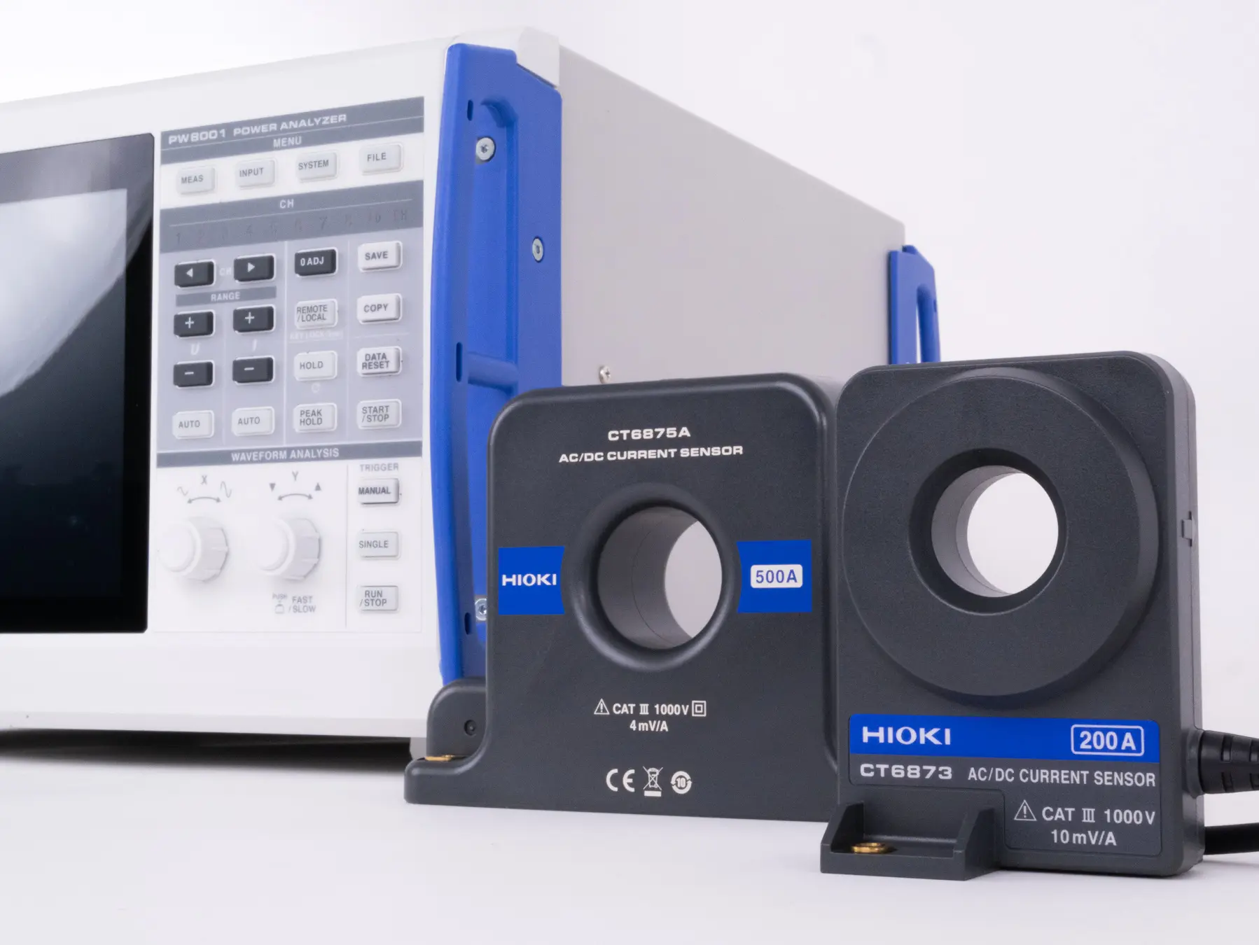 HIOKI CT6873 AC DC current sensor fluxgate current measurements for power analysis applications