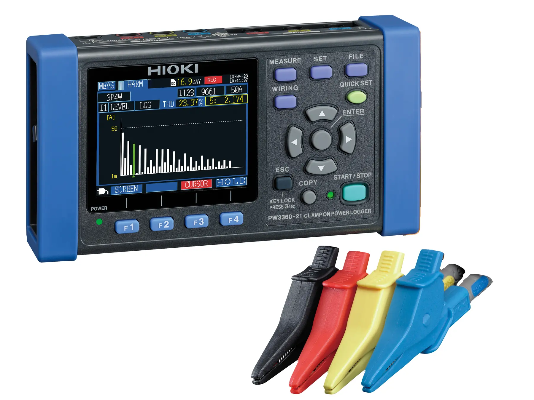 HIOKI PW3360-21 - Compact Three-Phase Power Logger with Harmonic Analysis