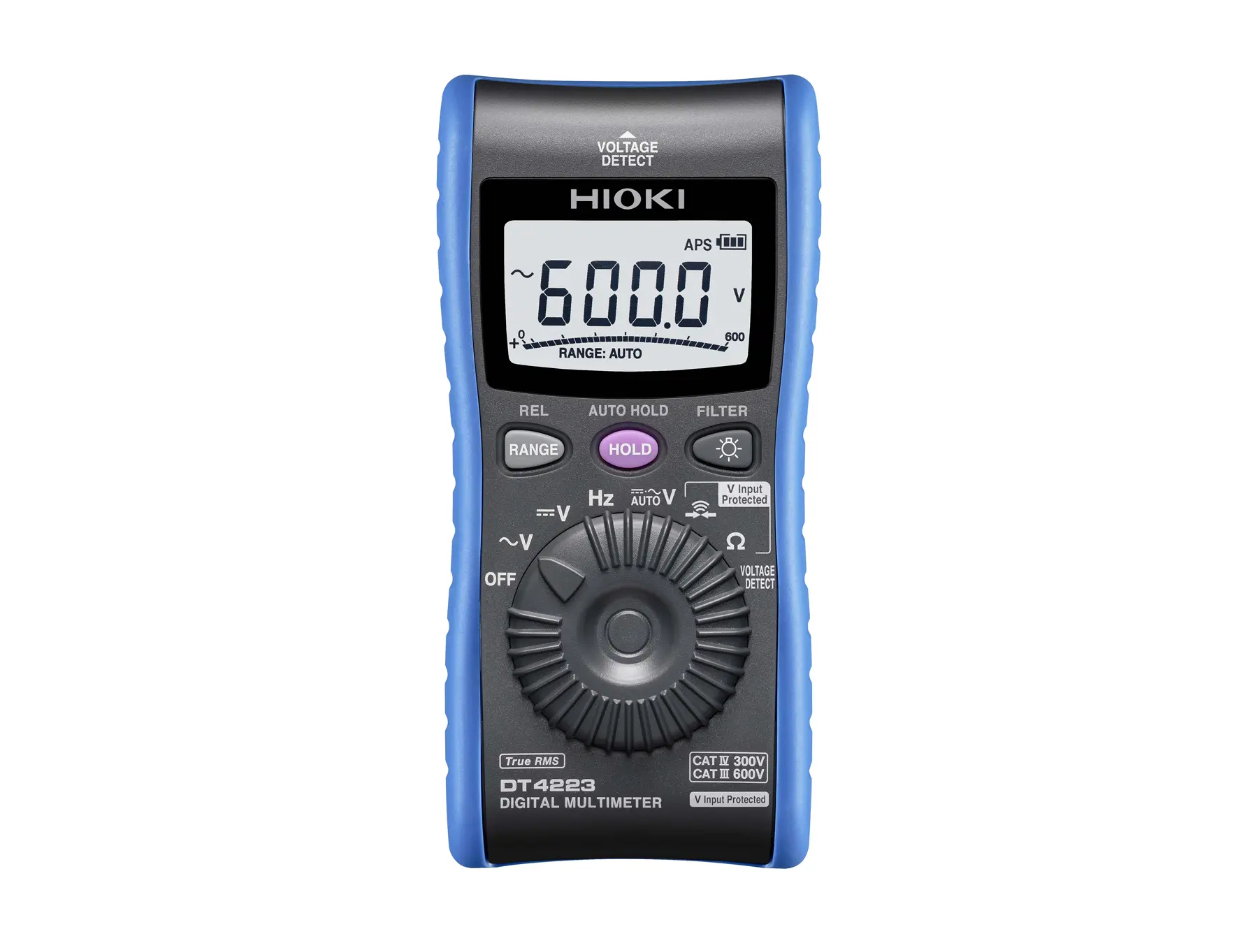 HIOKI DT4223 digital multimeter cat iii 600v cat iv 300v