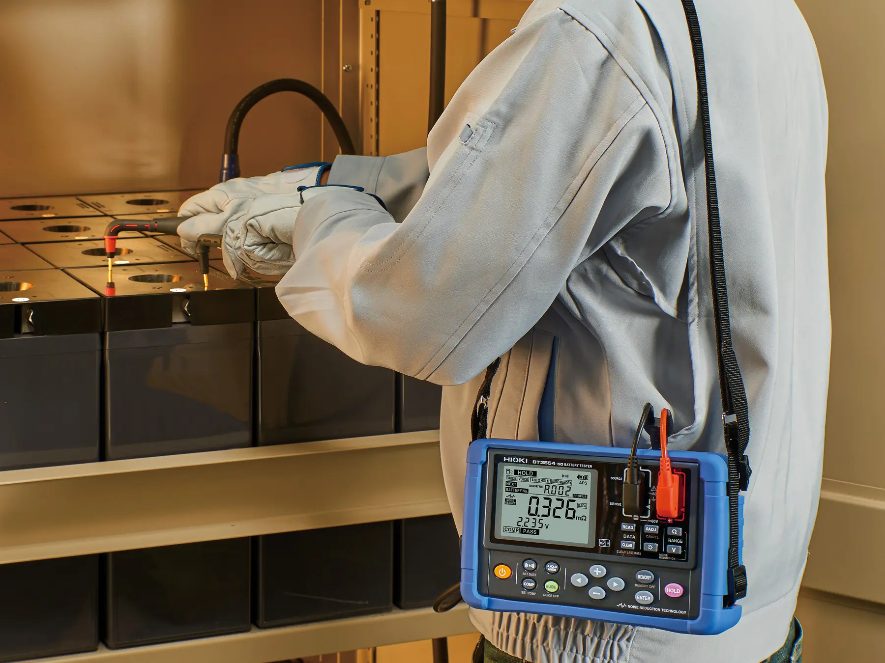 HIOKI L2020 angled test lead pogo pins compact design