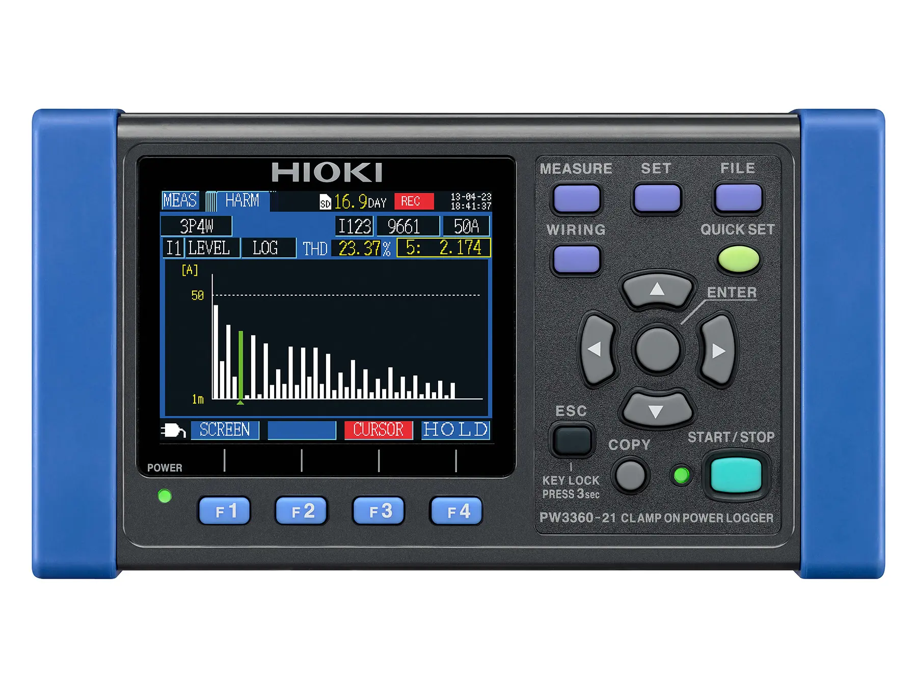 HIOKI PW3360-21 - Compact Three-Phase Power Logger with Harmonic Analysis