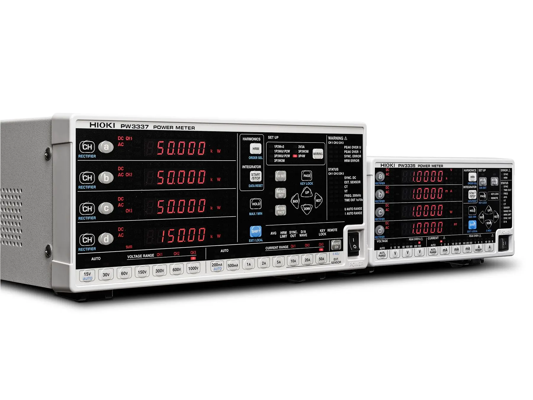 PW3337-02 - 3-channel AC/DC power meter up to 65 A and 1000 V, D/A