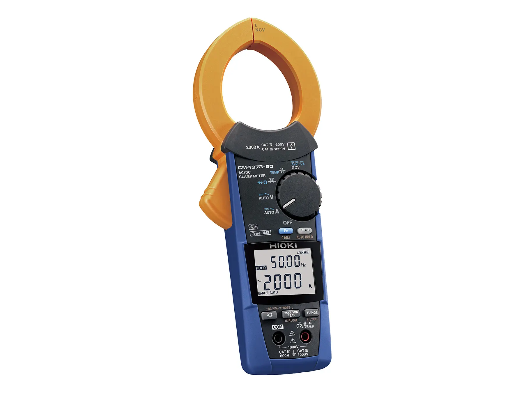 HIOKI CM4373-50 - AC/DC True RMS Clamp Multimeter with 2000 A Current Range