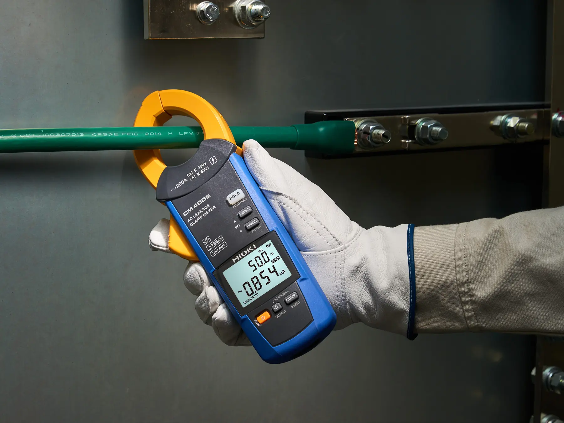 HIOKI CM4002 ac leakage clamp meter Bluetooth measuring range of 6mA to 200A