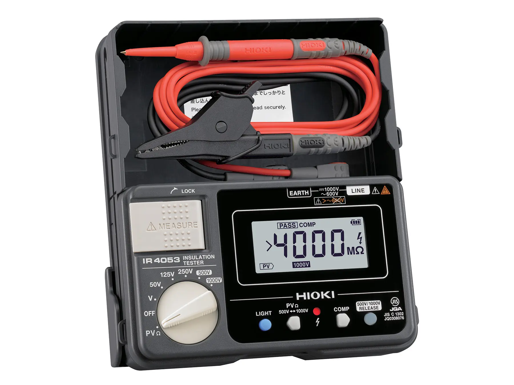 IR4053 - Digital Insulation Tester with PVΩ Function, 50 V to 1000 V