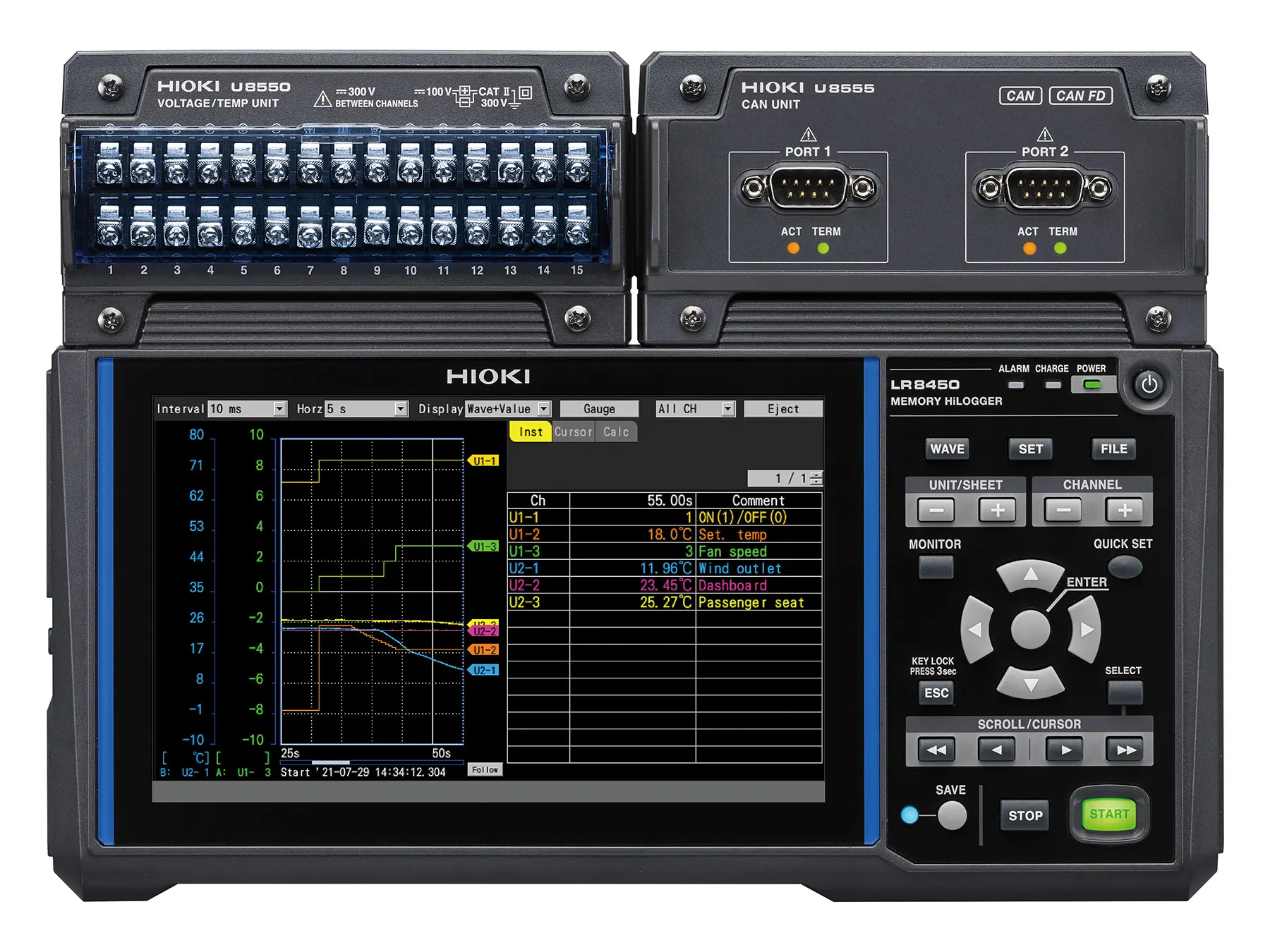 U8555 - Logger module for CAN and CAN FD signals, 10 ms