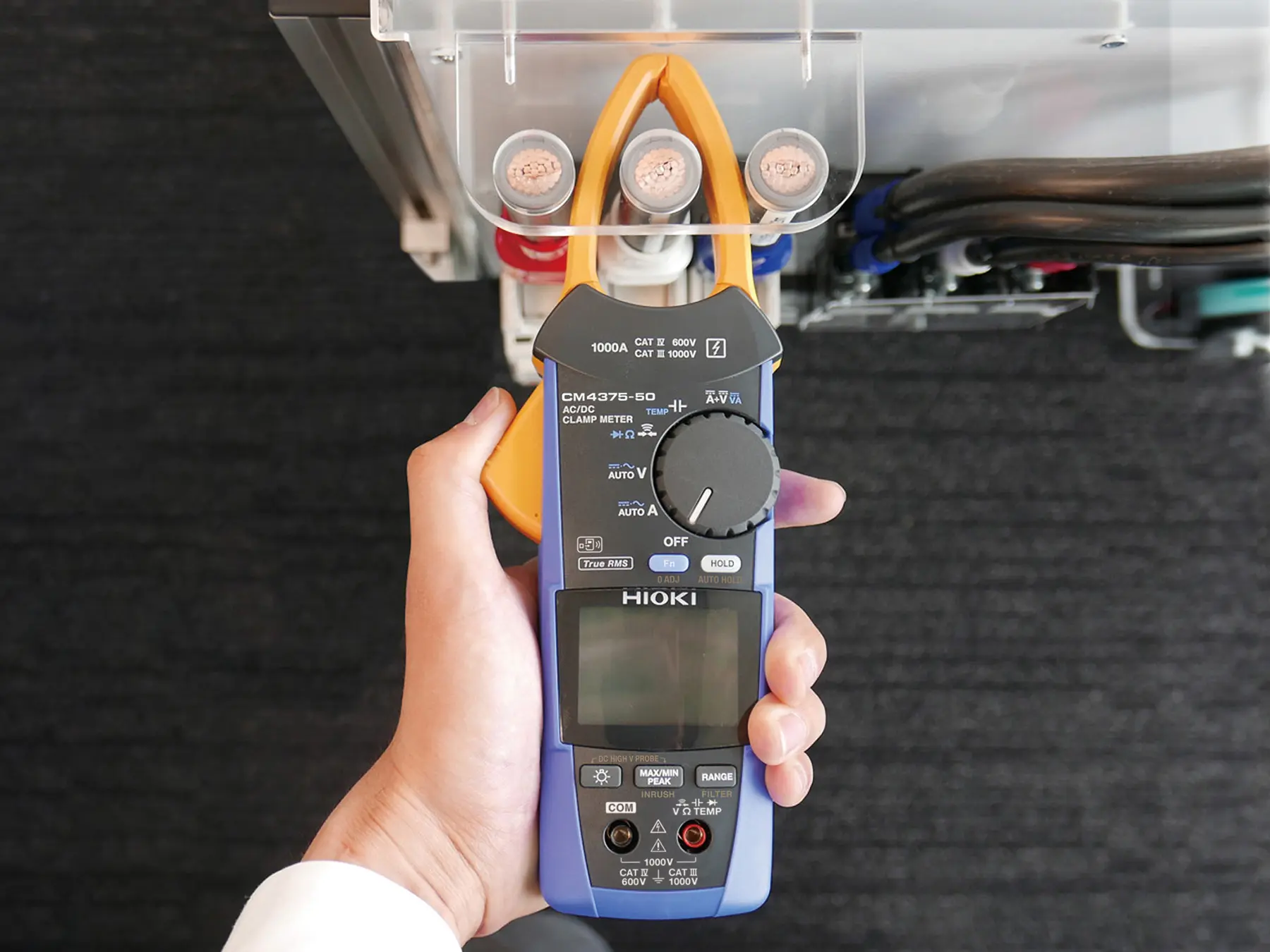 HIOKI CM4375-50 - True RMS AC/DC Clamp Multimeter with 1000 A Range and Super Slim Jaws