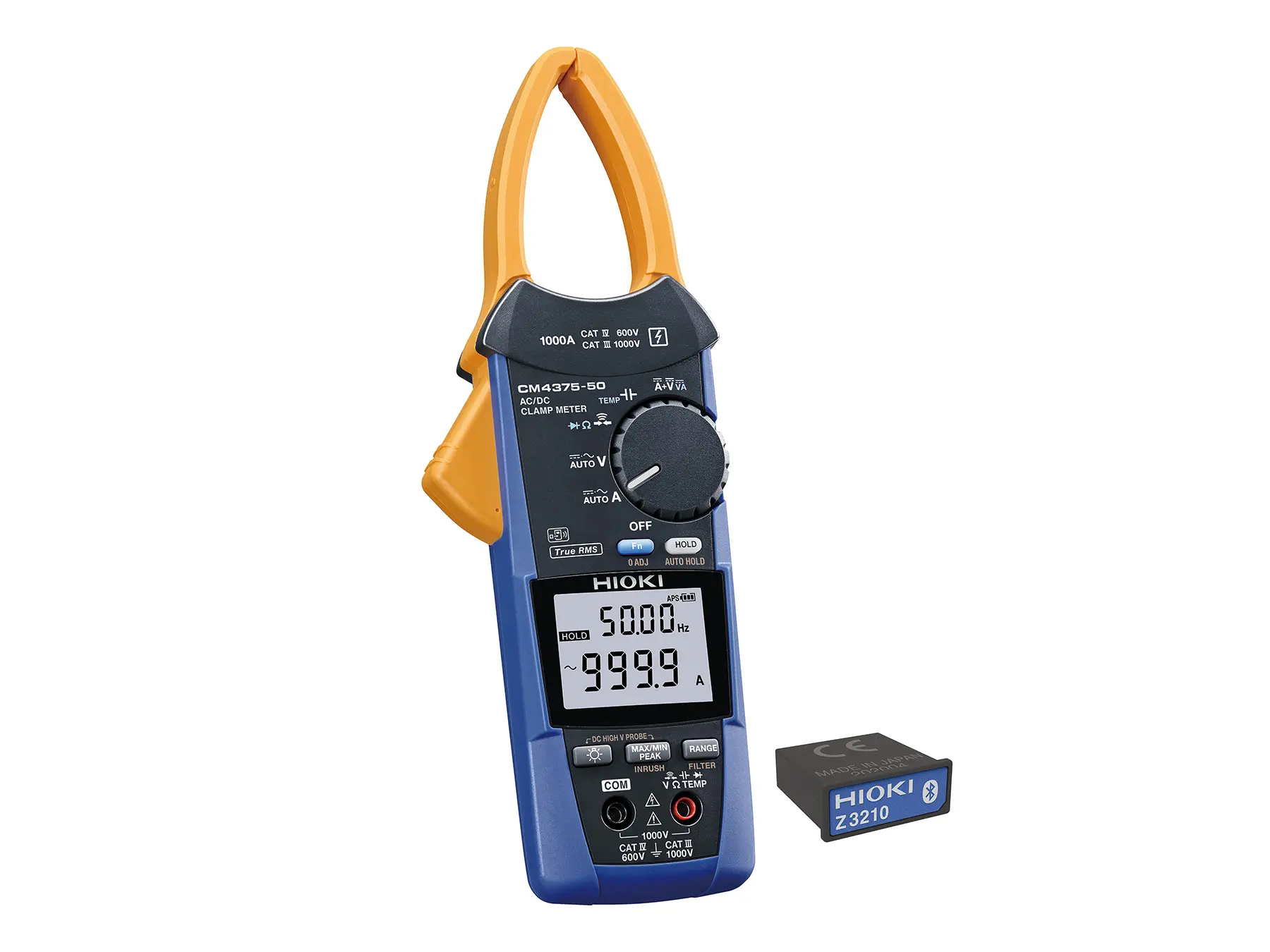 HIOKI CM4375-90 - True RMS AC/DC Clamp Multimeter with 1000 A Range and Super Slim Jaws