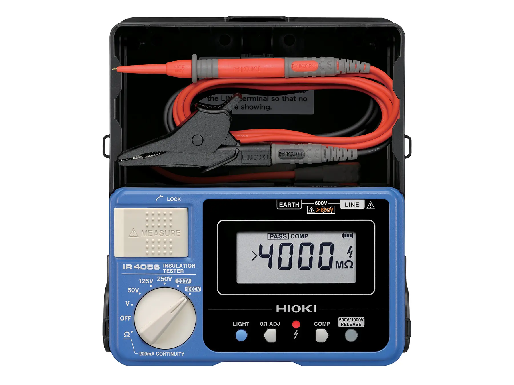IR4056 - Digital Portable Insulation Tester, 50 V to 1000 V, up to 4000 MΩ