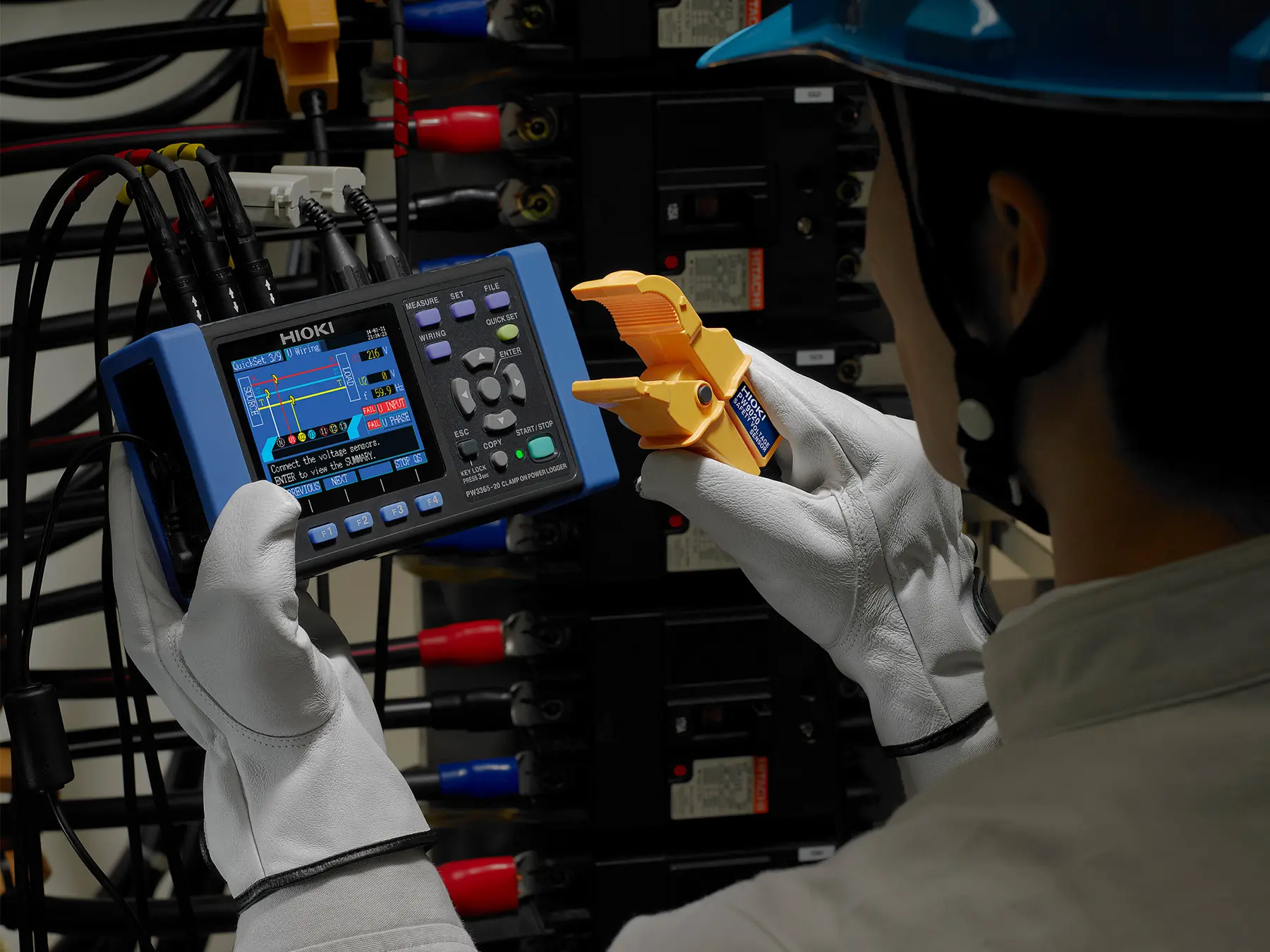 PW3365 - Compact Three-Phase Power Logger with non-contact voltage sensors