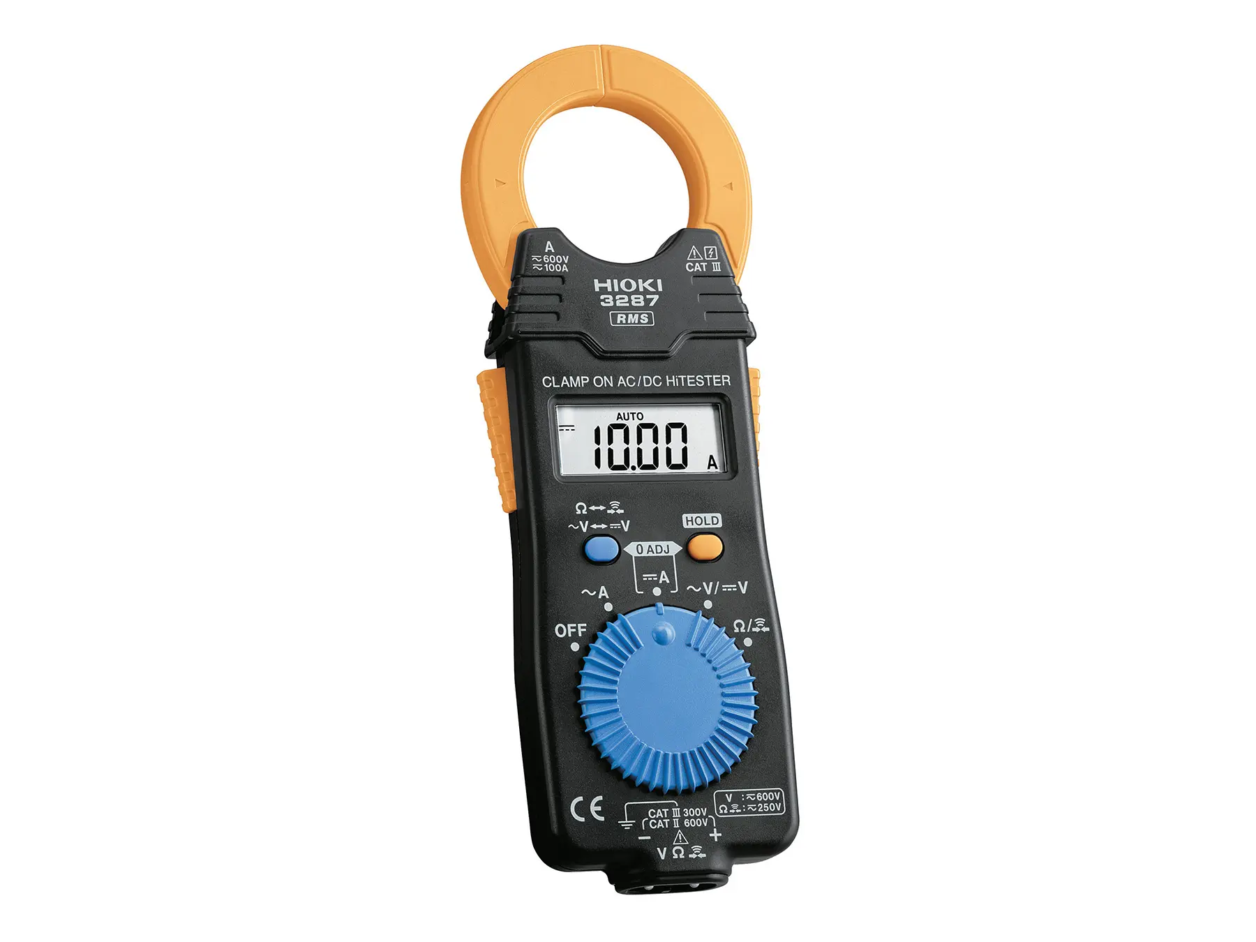 HIOKI 3287 - AC/DC True RMS Clamp Meter with 10 A and 100 A Current Ranges