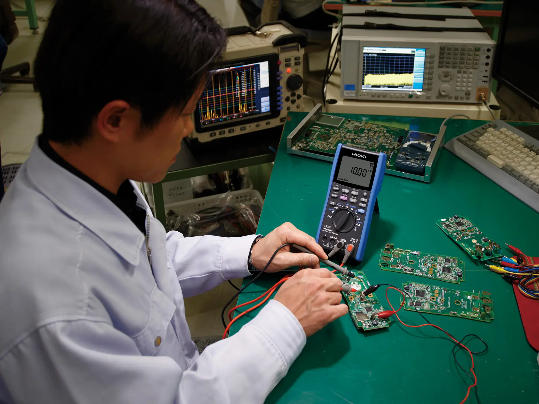 HIOKI L9207-10 measuring lead set red black flexible cable 8