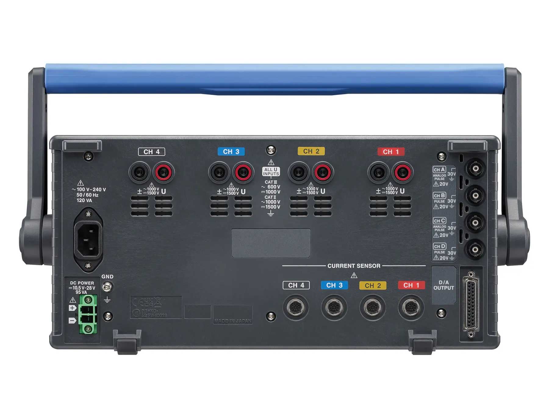 HIOKI PW4001 4-channel power analyzer 1000v 50a direct input