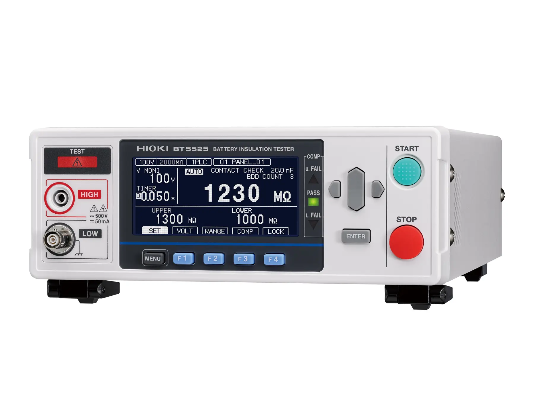 HIOKI BT5525 battery insulation tester bench and production line use
