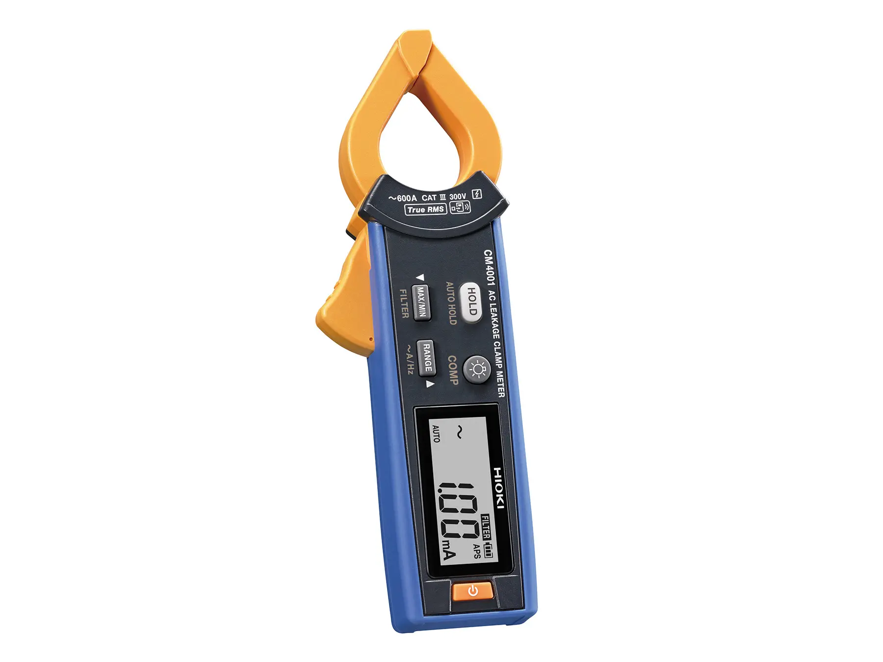 HIOKI CM4001 - Compact AC Leakage Clamp Meter with True RMS measurement, up to 600 A