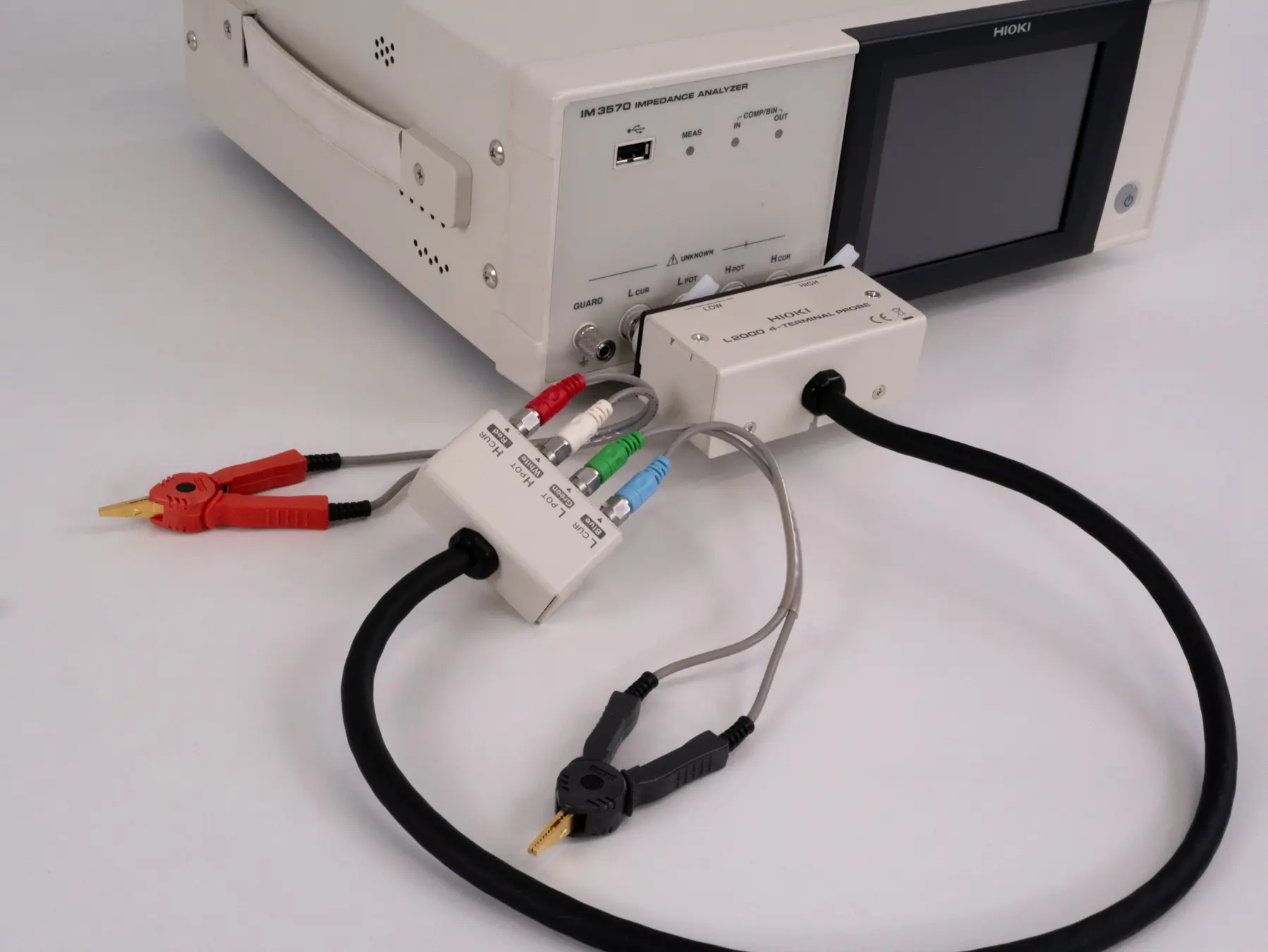 HIOKI IM3570 impedance analyzer 4hz to 5mhz measurement speed 0 5ms at 100khz L2000