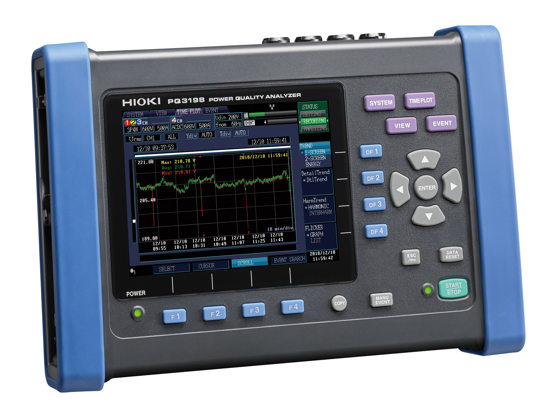 HIOKI PQ3198-92 power quality analyzer kit battery operated