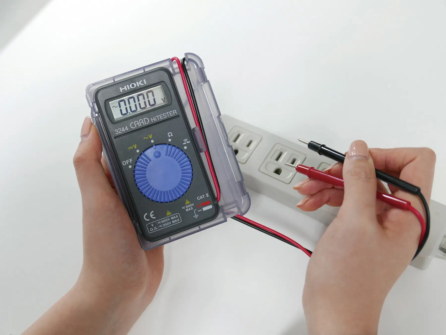 HIOKI 3244-60 card multimeter gold plated test leads