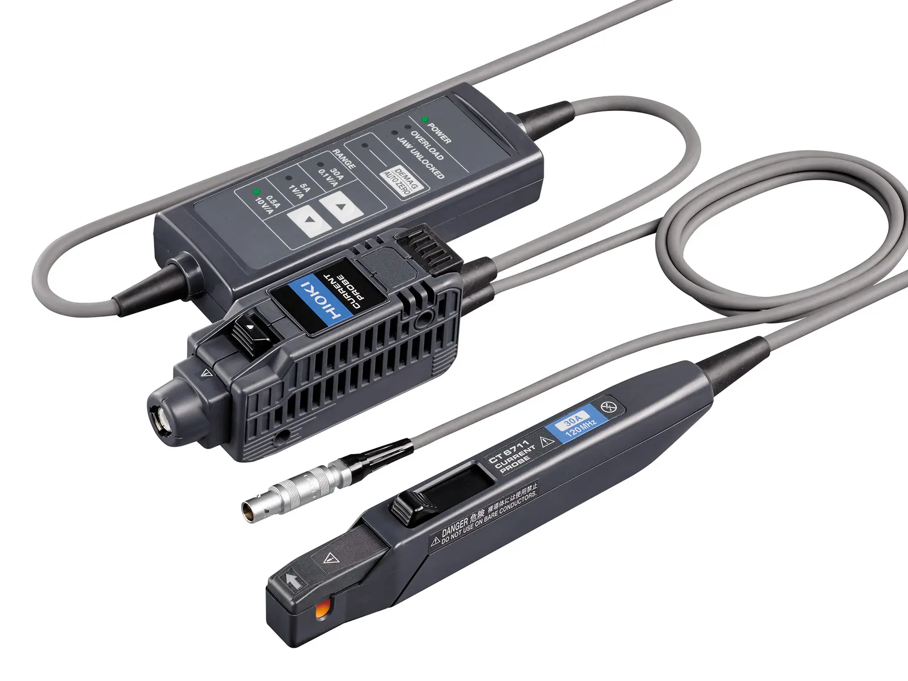 HIOKI CT6711 - AC/DC multi-range Current Probe, 30 A / 120 MHz