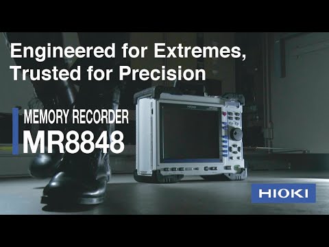 HIOKI MR8848 - Modular 32-channel memory recorder, 20 MS/s, 1000 V direct input, rugged design